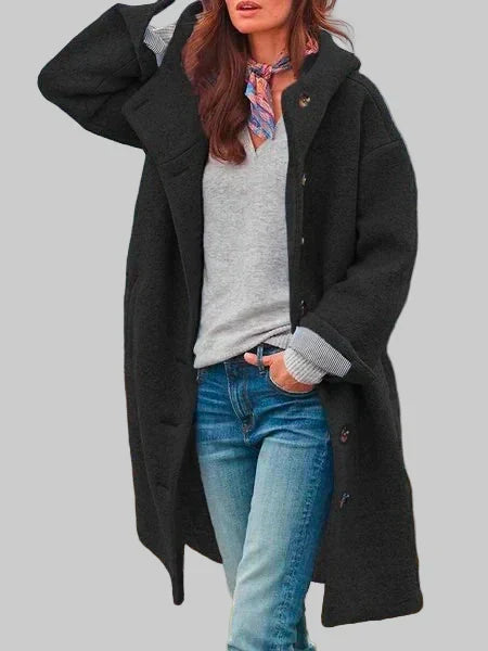 Luna | Kappa med knappar och huva