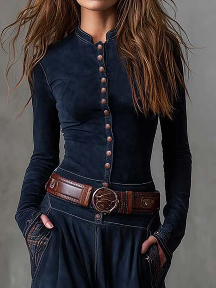 Maxiklänning i mocka Michelle