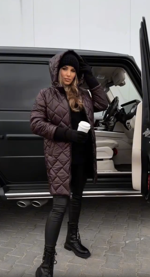 Bogna | Elegant quiltad dunjacka med huva