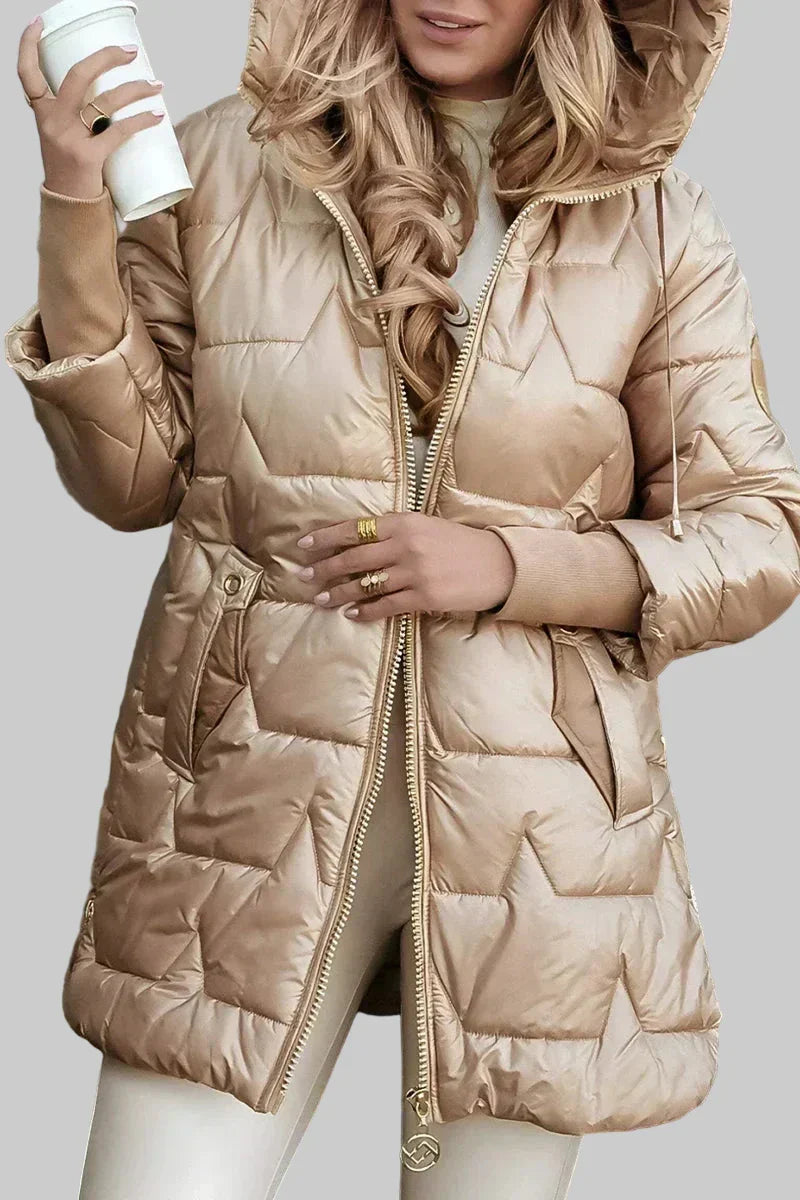 Amy | Elegant vinterrock med huva